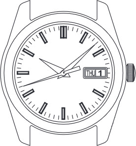 Dessin du mouvement NH36 de Seiko